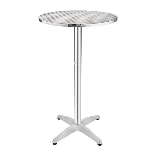 Aluminium Frame. Stainless Steel Top. 1050(H) x 600(Ø)mm