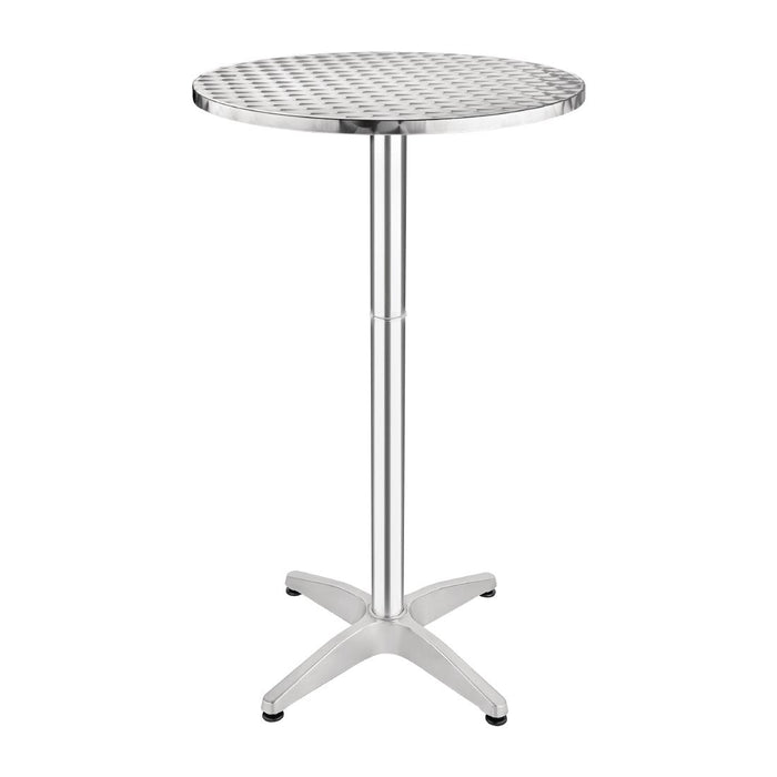 Aluminium Frame. Stainless Steel Top. 1050(H) x 600(Ø)mm