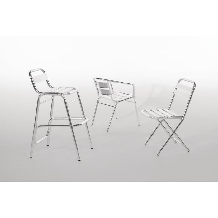 Bolero Aluminium Stacking Chairs (4 Pack) Bolero