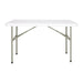 Bolero PE Rectangular Folding Table White 4ft (Single) Bolero