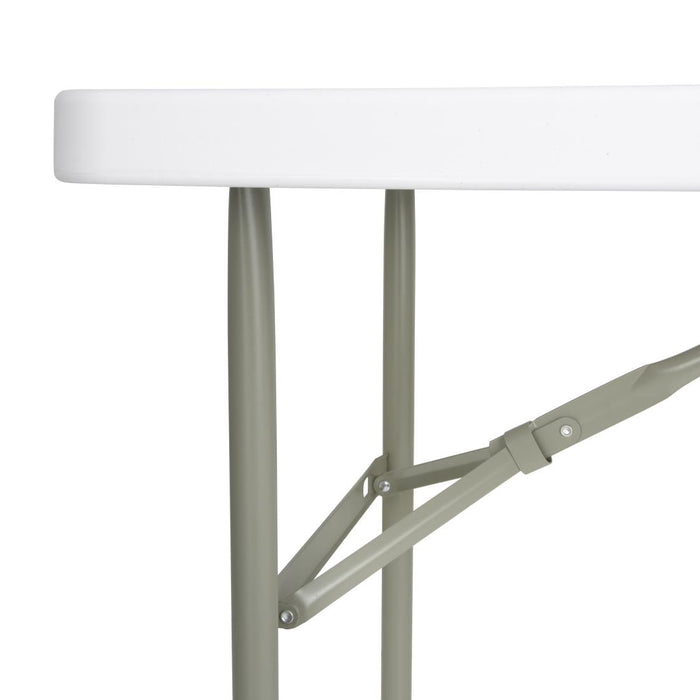 Bolero PE Rectangular Folding Table White 4ft (Single) Bolero