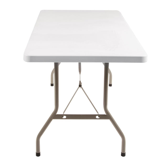 Bolero PE Rectangular Folding Table White 5ft (Single) Bolero