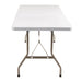 Bolero PE Rectangular Folding Table White 5ft (Single) Bolero