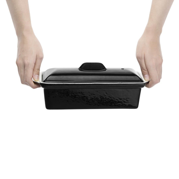 Vogue Black Cast Iron Pate Terrine Mould 1.3Ltr Vogue