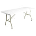 Bolero PE Rectangular Folding Table White 6ft (Single) Bolero