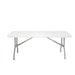 Bolero PE Rectangular Folding Table White 6ft (Single) Bolero