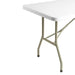 Bolero PE Rectangular Folding Table White 6ft (Single) Bolero