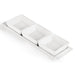 Olympia Whiteware Snack Dishes with Plates 3 Section (2 Pack) Olympia