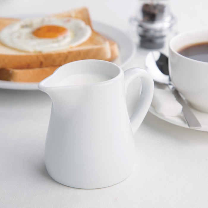 Olympia Whiteware Cream and Milk Jugs 170ml 6oz (6 Pack) Olympia