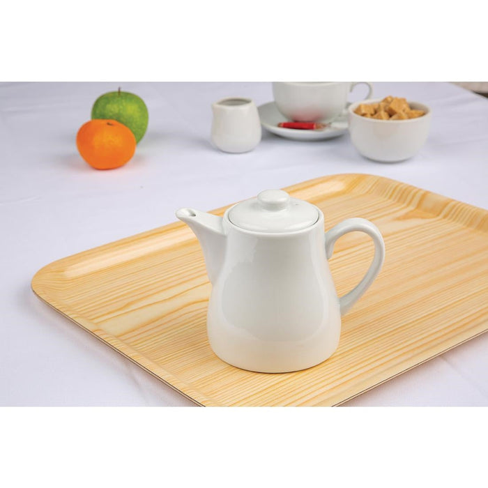Olympia Whiteware Teapots 483ml (4 Pack) Olympia