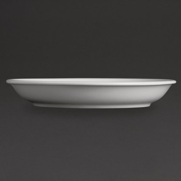 Olympia Whiteware Cappuccino Saucers 180mm (12 Pack) Olympia