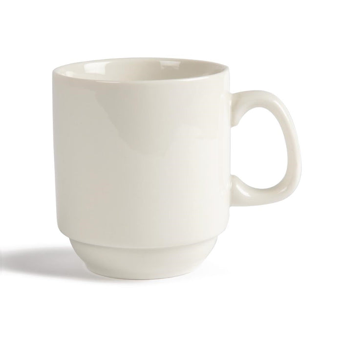 Olympia Ivory Stacking Mugs 285ml 10oz (12 Pack) Olympia