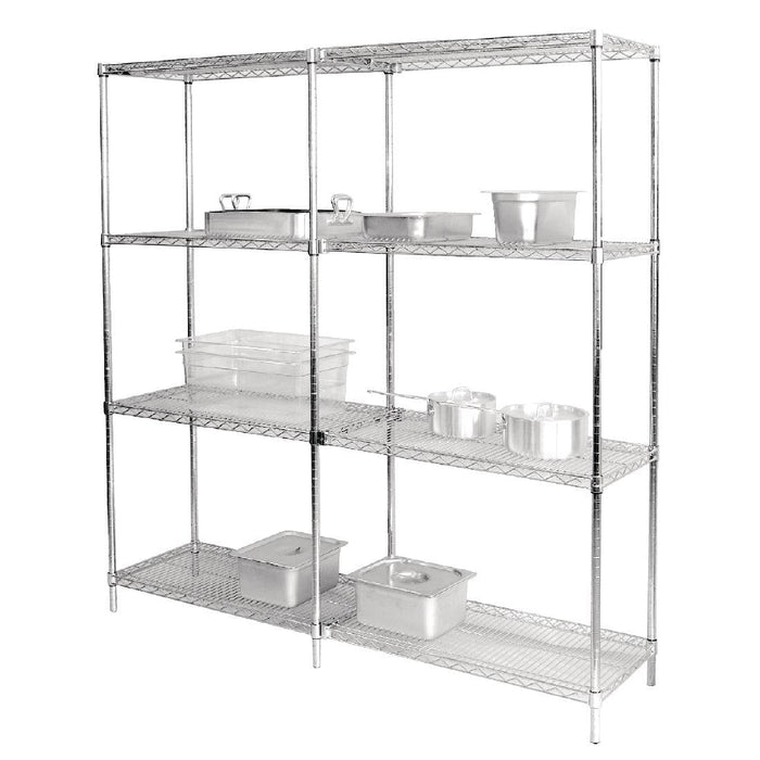 Vogue Chrome Wire Shelves 1525x457mm (2 Pack) Vogue