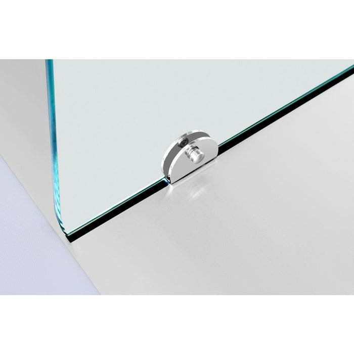 Polar U-Series GN Saladette Counter with Square Sneeze Guard 4 Door Polar