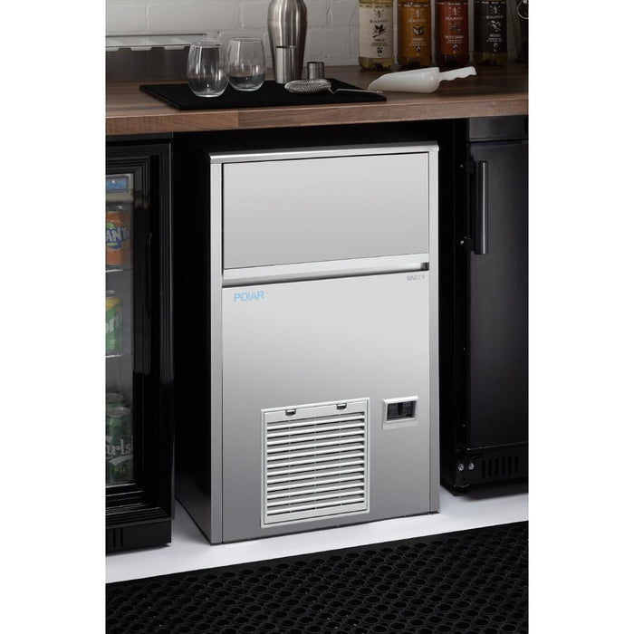 Polar U-Series Gourmet Cube Ice Maker 47kg Output Polar