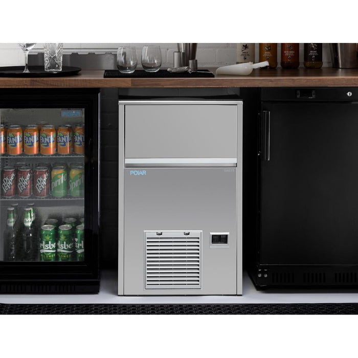 Polar U-Series Gourmet Cube Ice Maker 47kg Output Polar