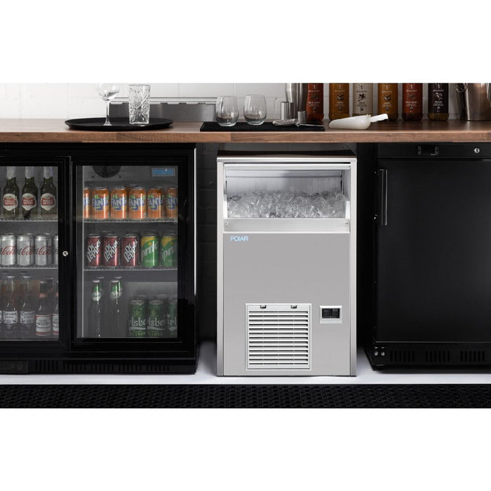 Polar U-Series Gourmet Cube Ice Maker 47kg Output Polar