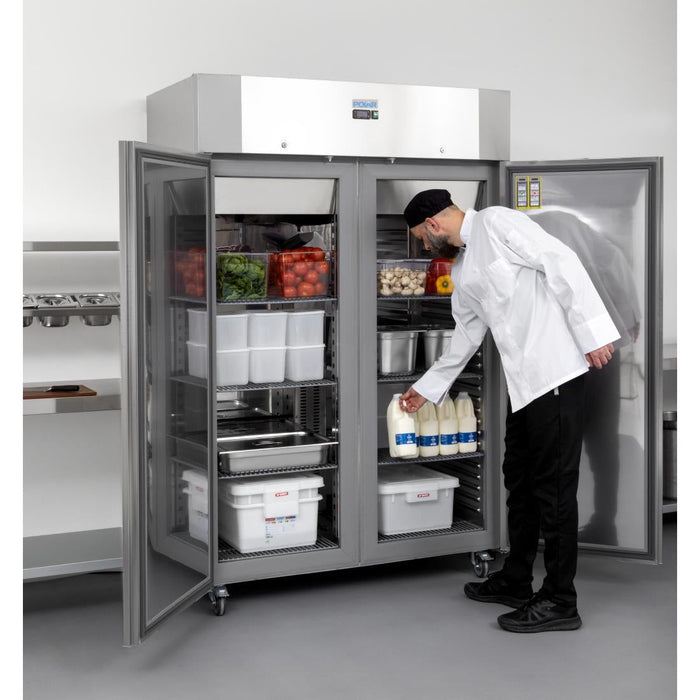 Polar U-Series Energy Efficient Double Door Upright Refrigerator 1400Ltr Polar