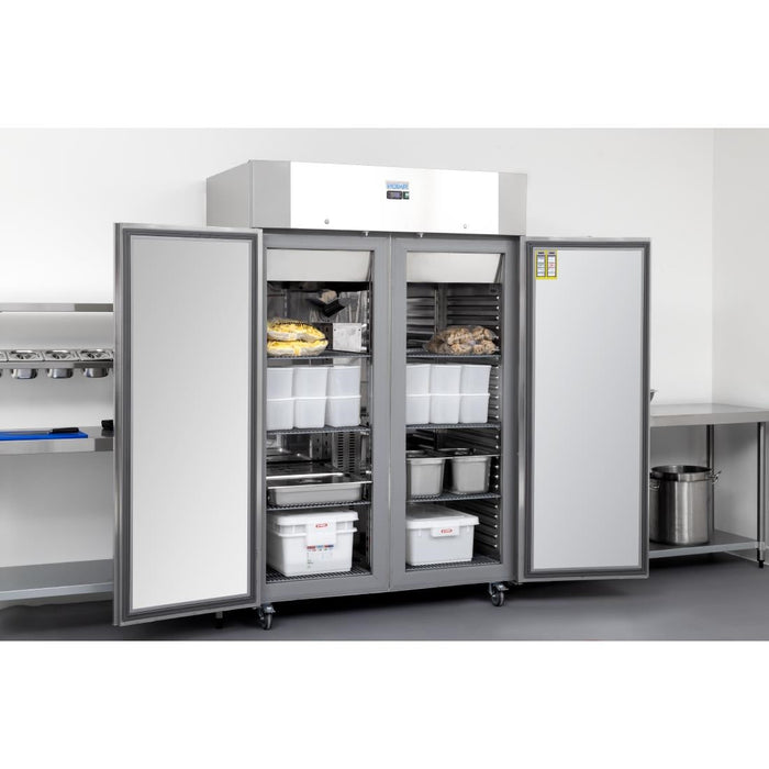 Polar U-Series Energy Efficient Double Door Upright Freezer 1400Ltr Polar