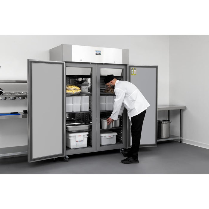 Polar U-Series Energy Efficient Double Door Upright Freezer 1400Ltr Polar