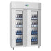 Polar U-Series Energy Efficient Double Glass Door Upright Storage/Display Fridge Polar