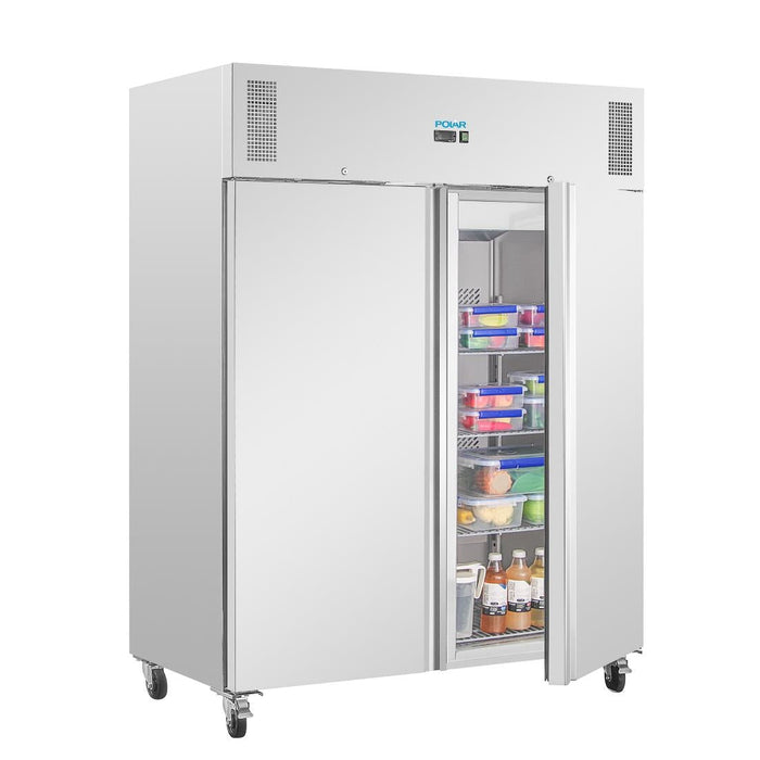 Polar U-Series Double Door Upright Fridge 1300Ltr Polar