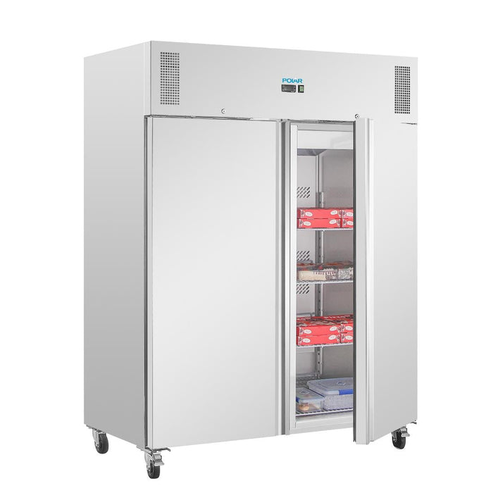 Polar U-Series Double Door Upright Freezer 1300Ltr Polar