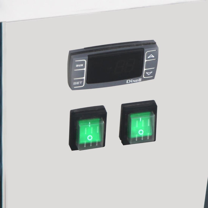 Polar U-Series 6 Pan Ice Cream Serve Over Cabinet Freezer Polar