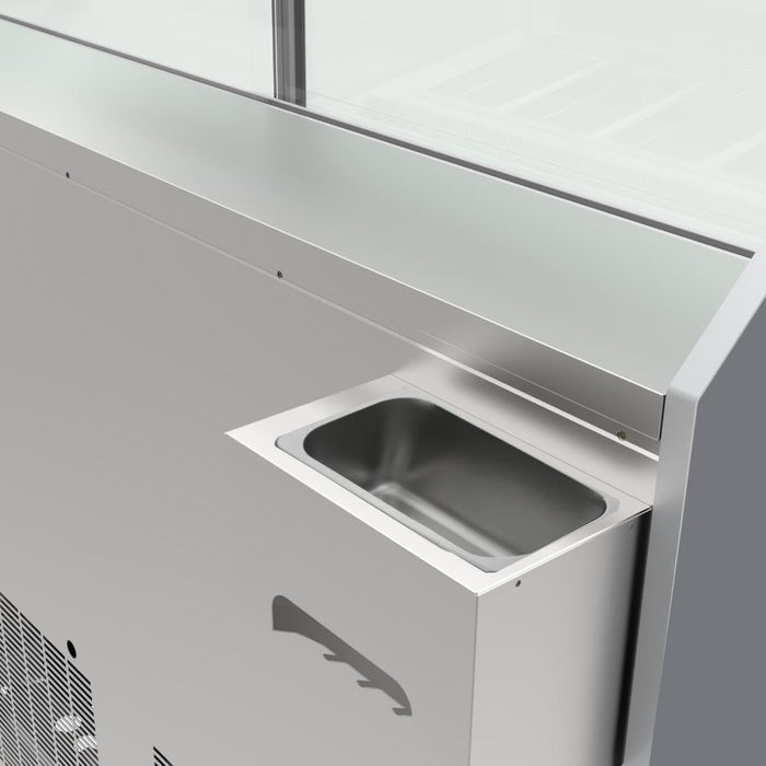 Polar U-Series 6 Pan Ice Cream Serve Over Cabinet Freezer Polar