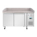 Polar U-Series Double Door Pizza Counter with Granite Top 428Ltr Polar