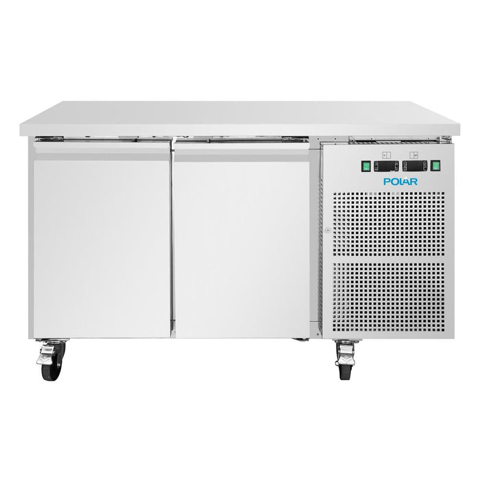 Polar U-Series Double Door Counter Fridge/Freezer 124Ltr Polar