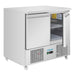 Polar U-Series Ventilated 2 Door Counter Fridge Polar