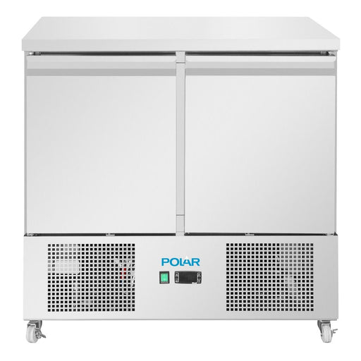 Polar U-Series Ventilated 2 Door Counter Fridge Polar