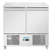 Polar U-Series Ventilated 2 Door Counter Fridge Polar
