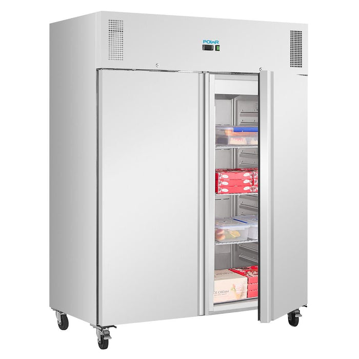 Polar U-Series Upright Double Door Fridge OR Freezer 1300Ltr Polar