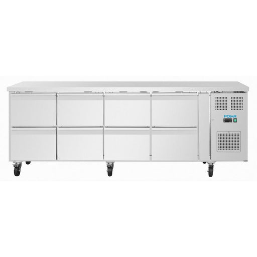 Polar U-Series Eight Drawer Gastronorm Counter Fridge Polar