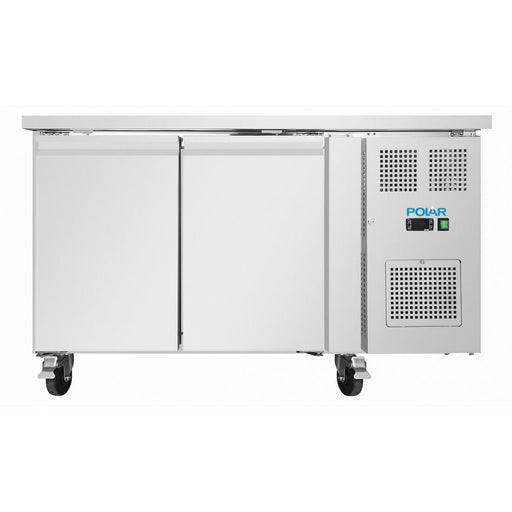 Polar U-Series Double Door Slimline Counter Fridge Polar