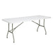 738(H) x 1821(L) x 751(W)mm. Steel frame. Polyethylene top
