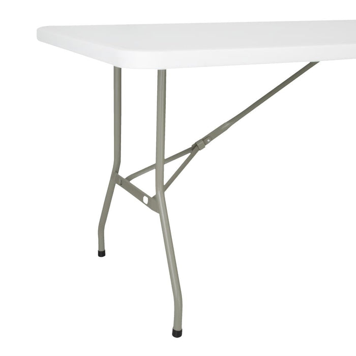 Bolero Rectangular Folding Table 6ft White Bolero