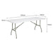 Bolero Rectangular Folding Table 6ft White Bolero
