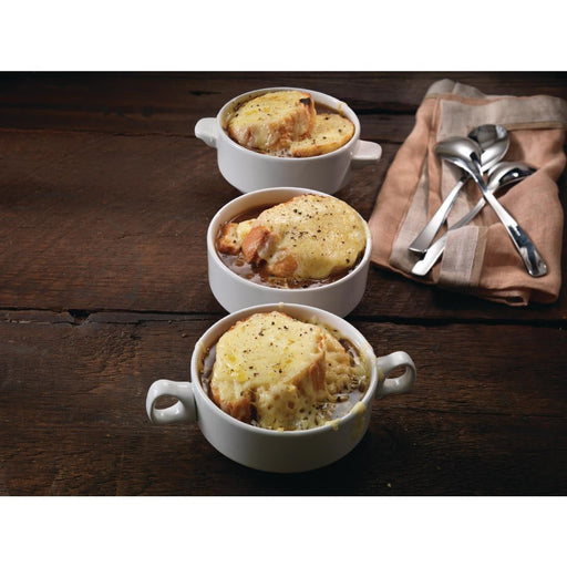 Steelite Simplicity White Lugged Stacking Soup Cups 285ml (36 Pack) Steelite