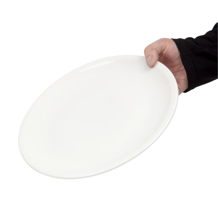 Steelite Simplicity White Pizza Plates 315mm (6 Pack) Steelite