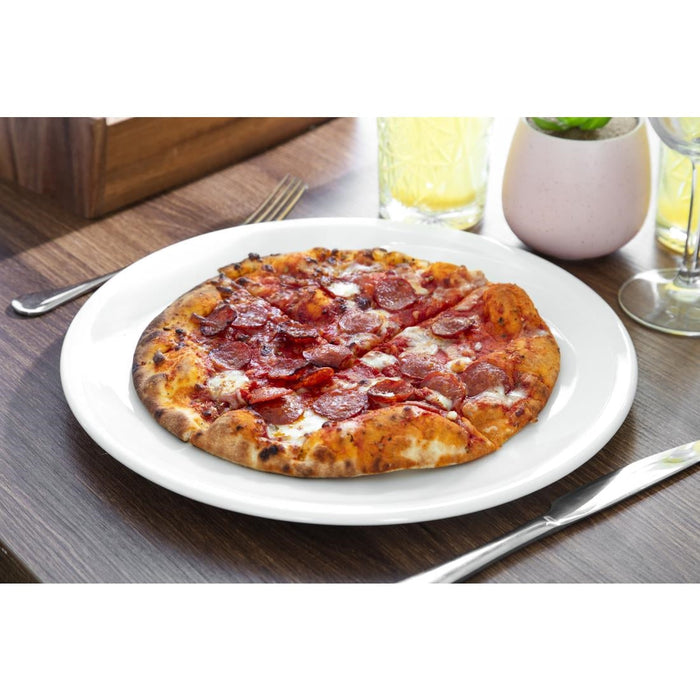 Steelite Simplicity White Pizza Plates 315mm (6 Pack) Steelite