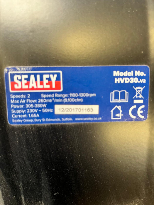 Commercial Sealey HVD30 Industrial High Velocity Drum Fan 30" 230V Canmac