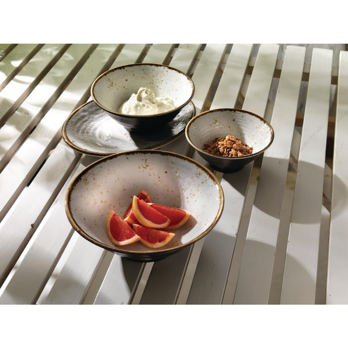 Steelite Craft Melamine Bowls White 143mm (6 Pack) Steelite