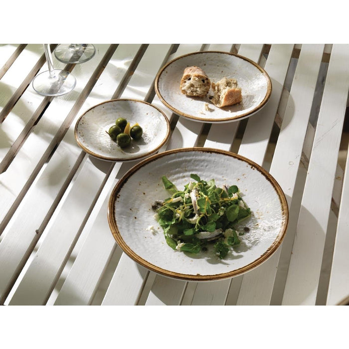 Steelite Craft Melamine Coupe Plates White 162mm (6 Pack) Steelite