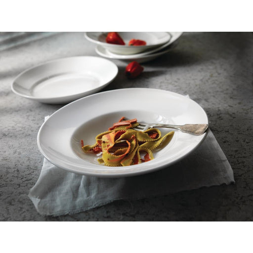 Steelite Simplicity Noveau Bowls White 41.5oz 270mm (6 Pack) Steelite