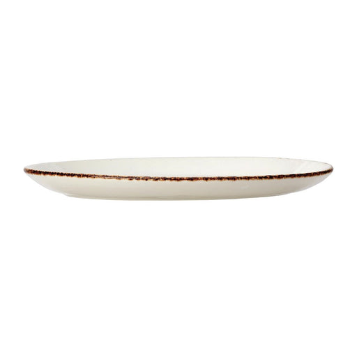 Steelite Brown Dapple Oval Coupe Plates 202mm (24 Pack) Steelite