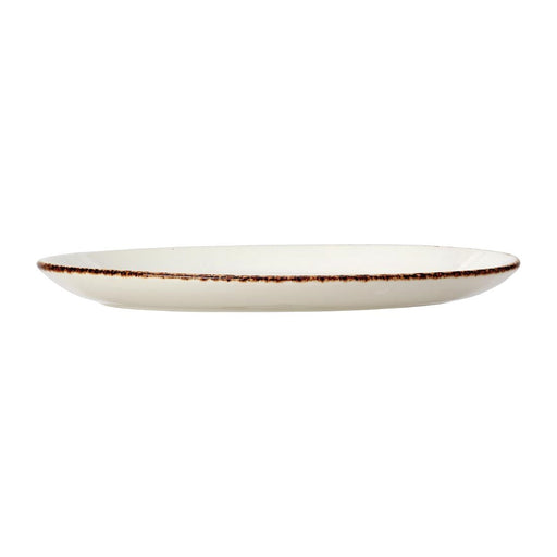 Steelite Brown Dapple Oval Coupe Plates 280mm (12 Pack) Steelite