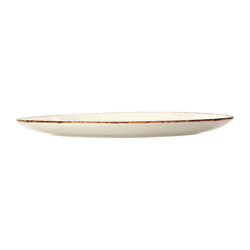 Steelite Brown Dapple Oval Coupe Plates 342mm (12 Pack) Steelite